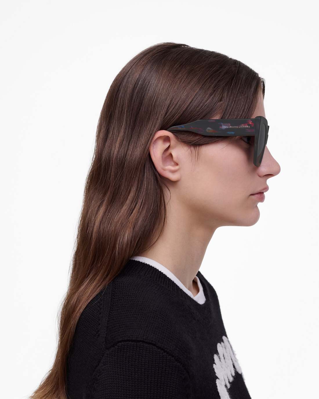 The J Marc Square Sunglasses Havana Multi - Marc Jacobs Signature