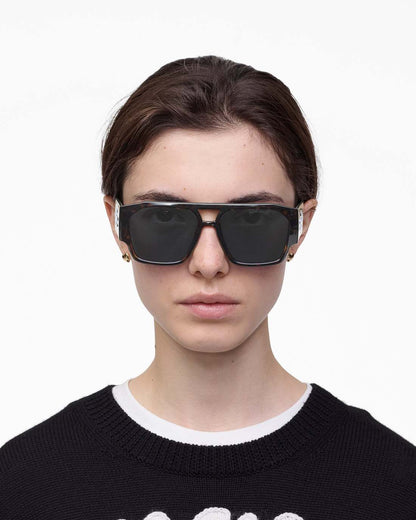 The Pilot Sunglasses Havana - Marc Jacobs Trending