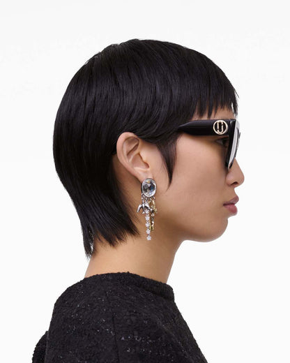 The J Marc Square Sunglasses Black - Marc Jacobs Recommended