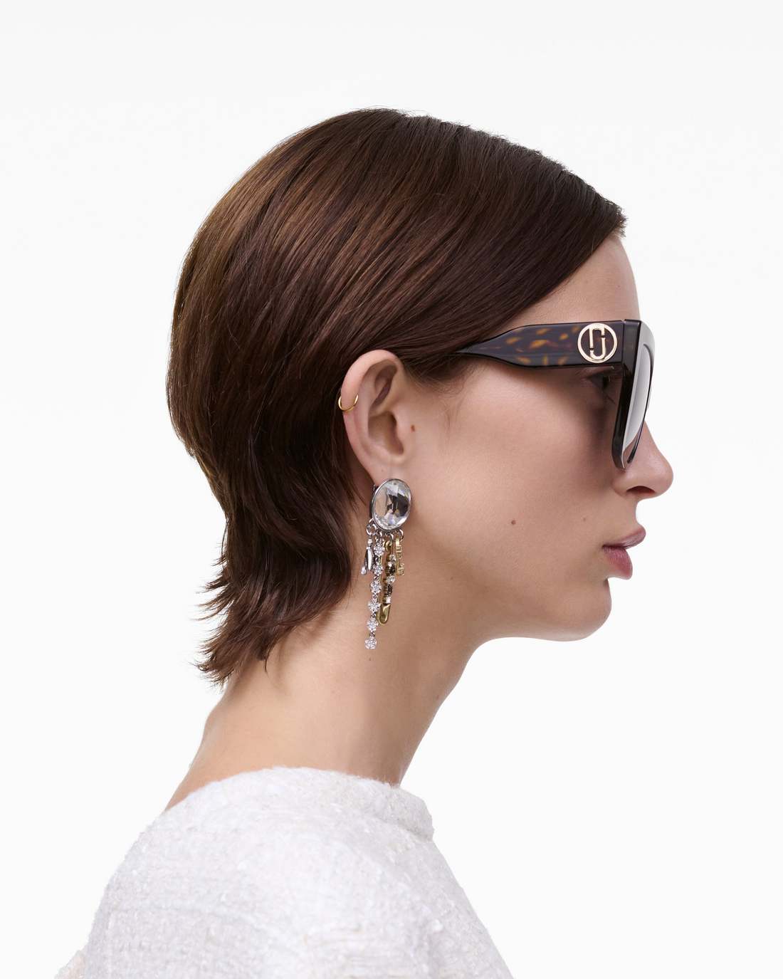 The J Marc Square Sunglasses Havana - Marc Jacobs Exclusive