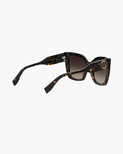 The J Marc Square Sunglasses Havana - Marc Jacobs Exclusive