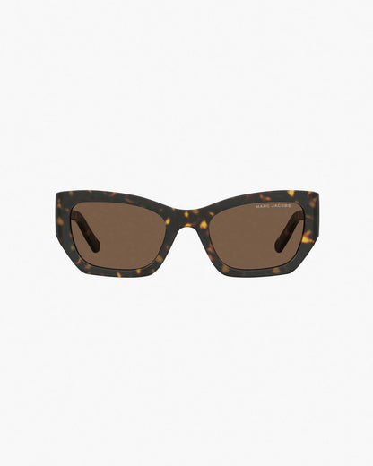 The J Marc Square Cat Eye Sunglasses Havana - Marc Jacobs Premium