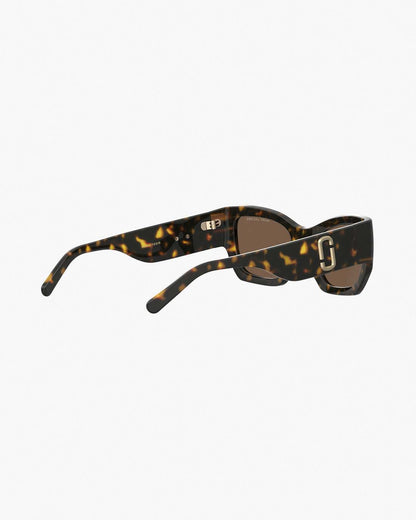 The J Marc Square Cat Eye Sunglasses Havana - Marc Jacobs Premium