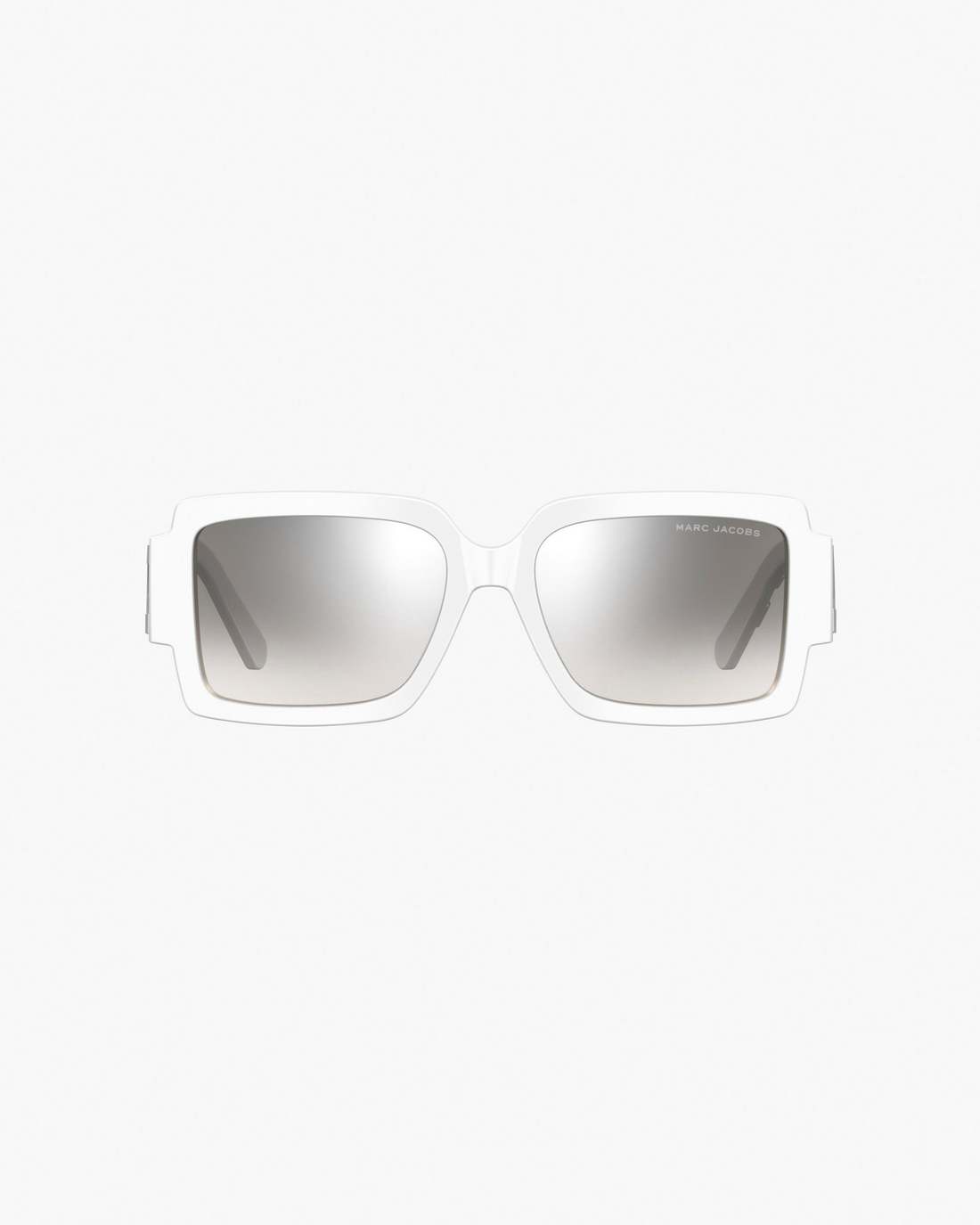 The Bold Logo Square Mirrored Sunglasses White/Grey - Marc Jacobs Featured
