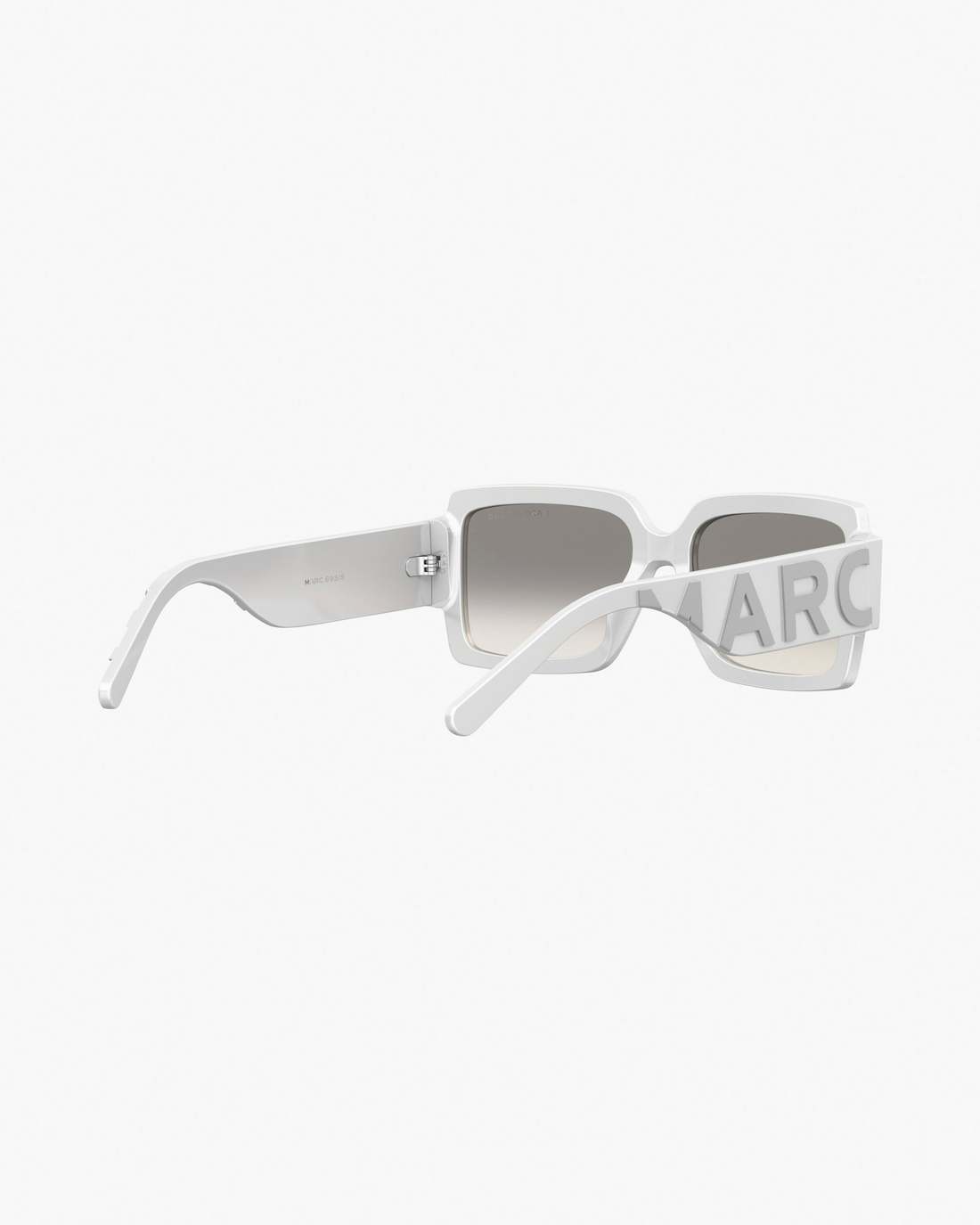 The Bold Logo Square Mirrored Sunglasses White/Grey - Marc Jacobs Featured