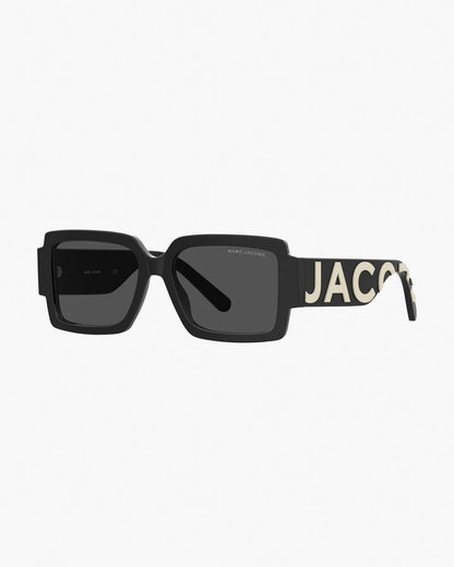 The Bold Logo Square Sunglasses Black/White - Marc Jacobs Popular