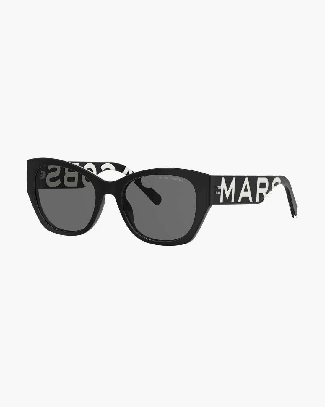 The Bold Logo Square Cat Eye Sunglasses Black/White - Marc Jacobs Trending