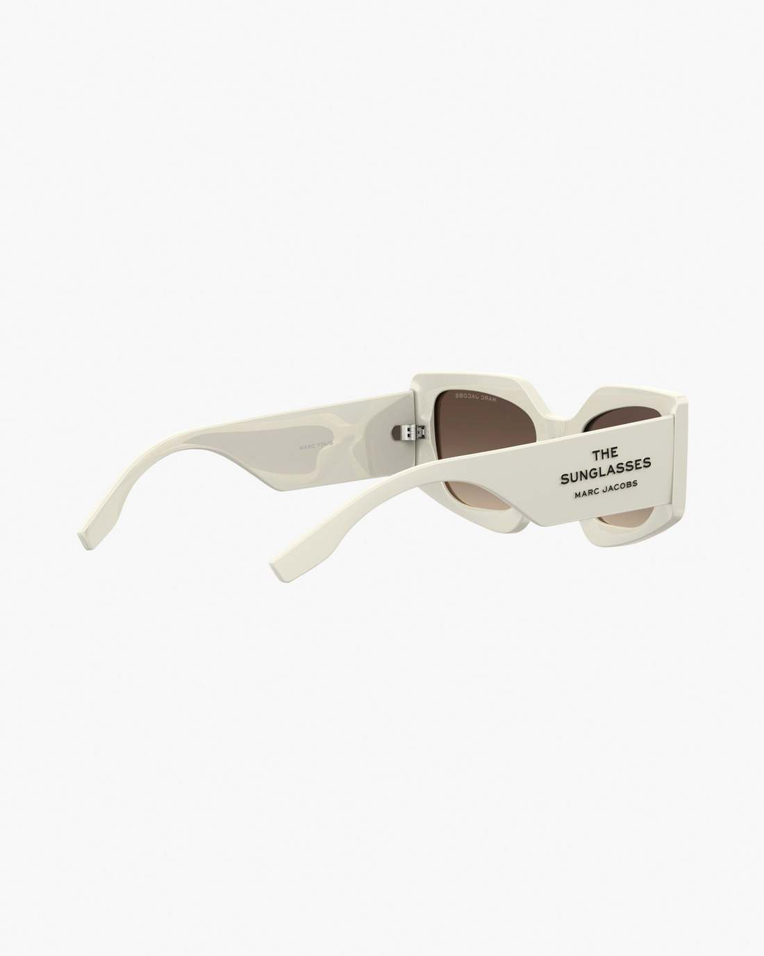 The Square Cat Eye Sunglasses Ivory - Marc Jacobs Signature