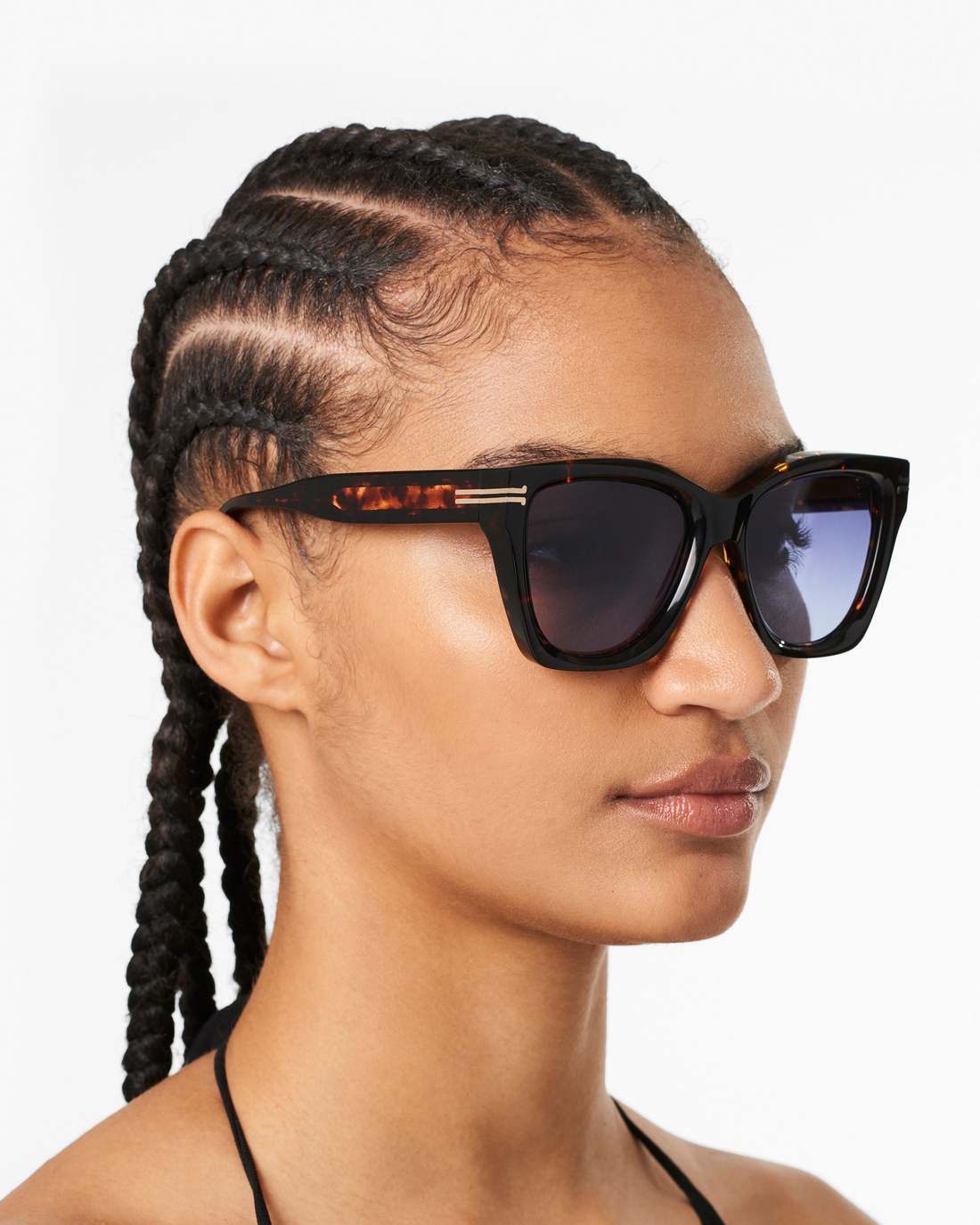 Icon Edge Oversized Square Sunglasses Havana - Marc Jacobs Premium