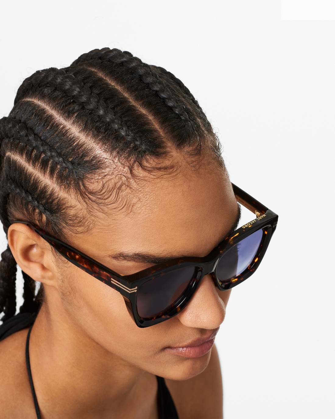 Icon Edge Oversized Square Sunglasses Havana - Marc Jacobs Premium