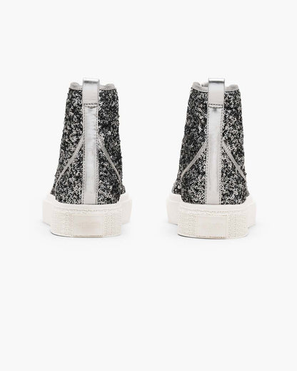 The Sequin High Top Sneaker Silver - Marc Jacobs Recommended
