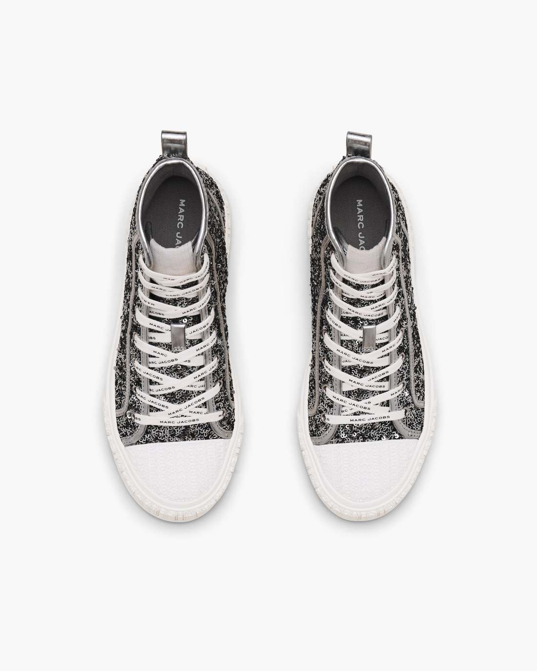 The Sequin High Top Sneaker Silver - Marc Jacobs Recommended