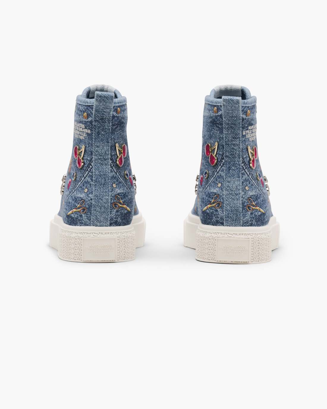 The Trinket Charm High Top Sneaker Medium Wash Multi - Marc Jacobs Signature