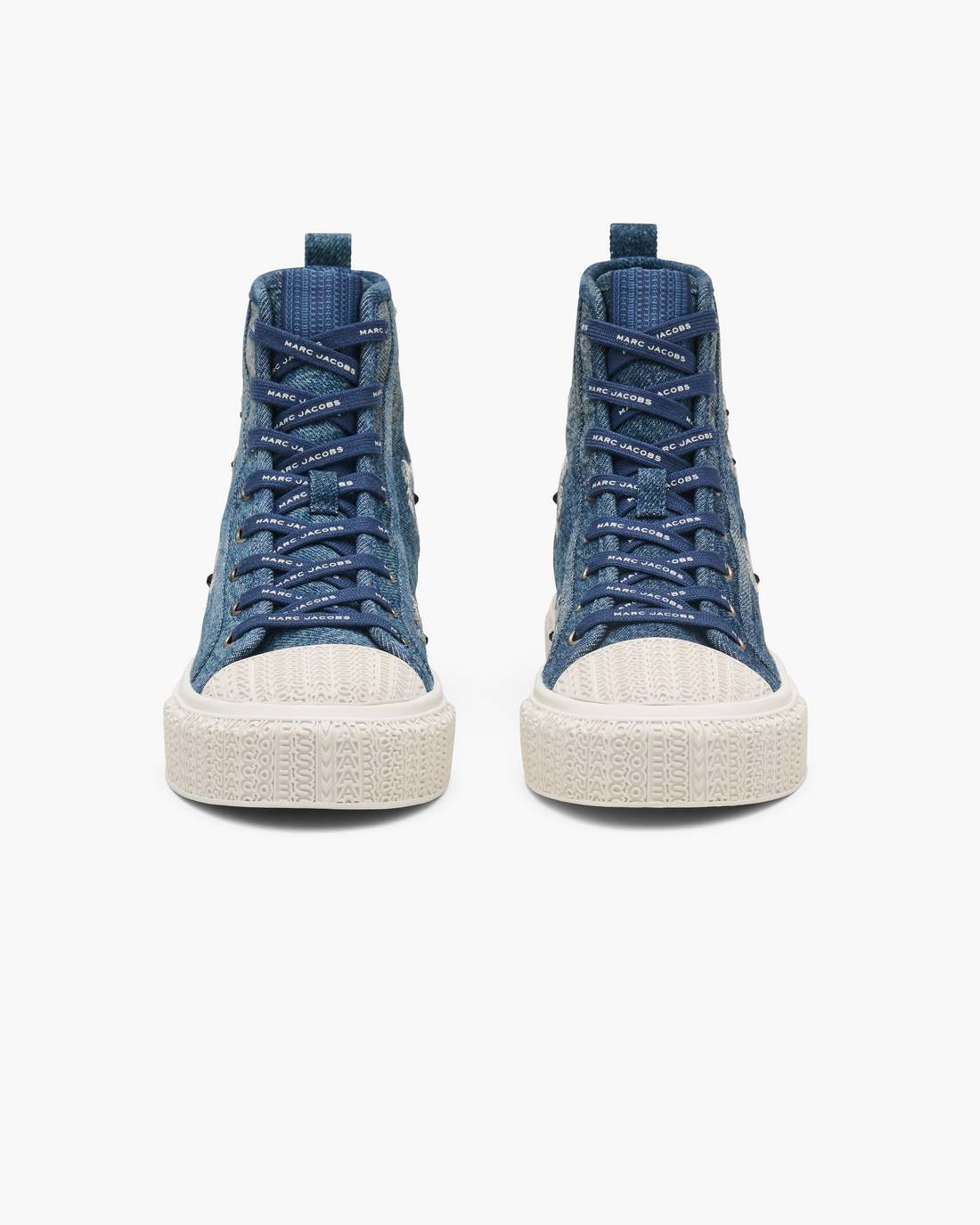 The Sequin Daisy Denim High Top Sneaker Vintage Indigo - Marc Jacobs Premium