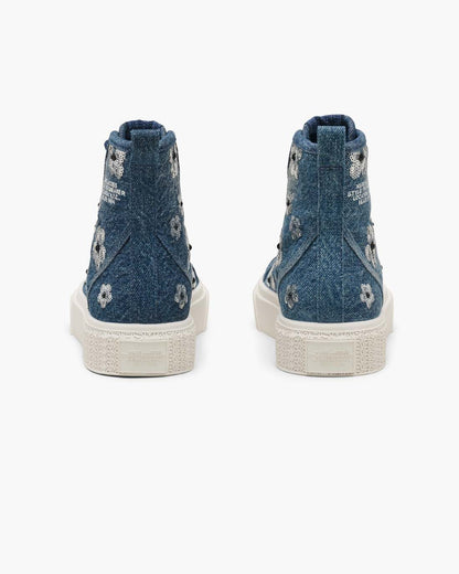The Sequin Daisy Denim High Top Sneaker Vintage Indigo - Marc Jacobs Premium