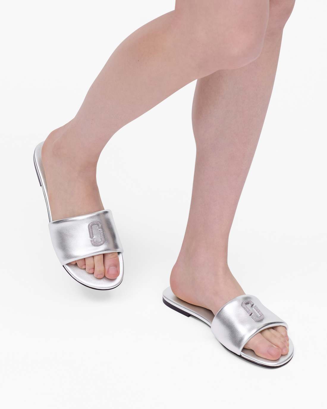The Pave Snapshot Slide Silver - Marc Jacobs Trending
