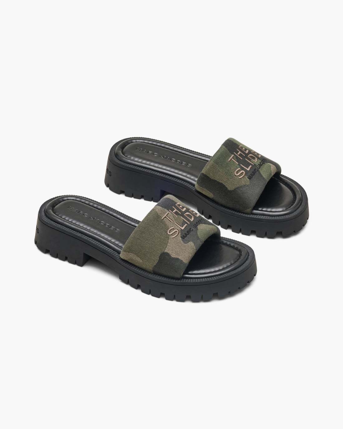 The Camo Jacquard Lug Sole Slide Camo Multi - Marc Jacobs Featured