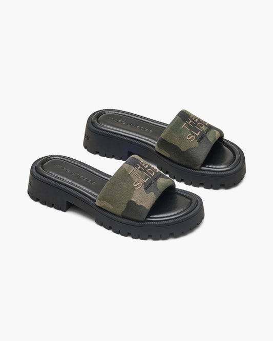 The Camo Jacquard Lug Sole Slide Camo Multi - Marc Jacobs Featured