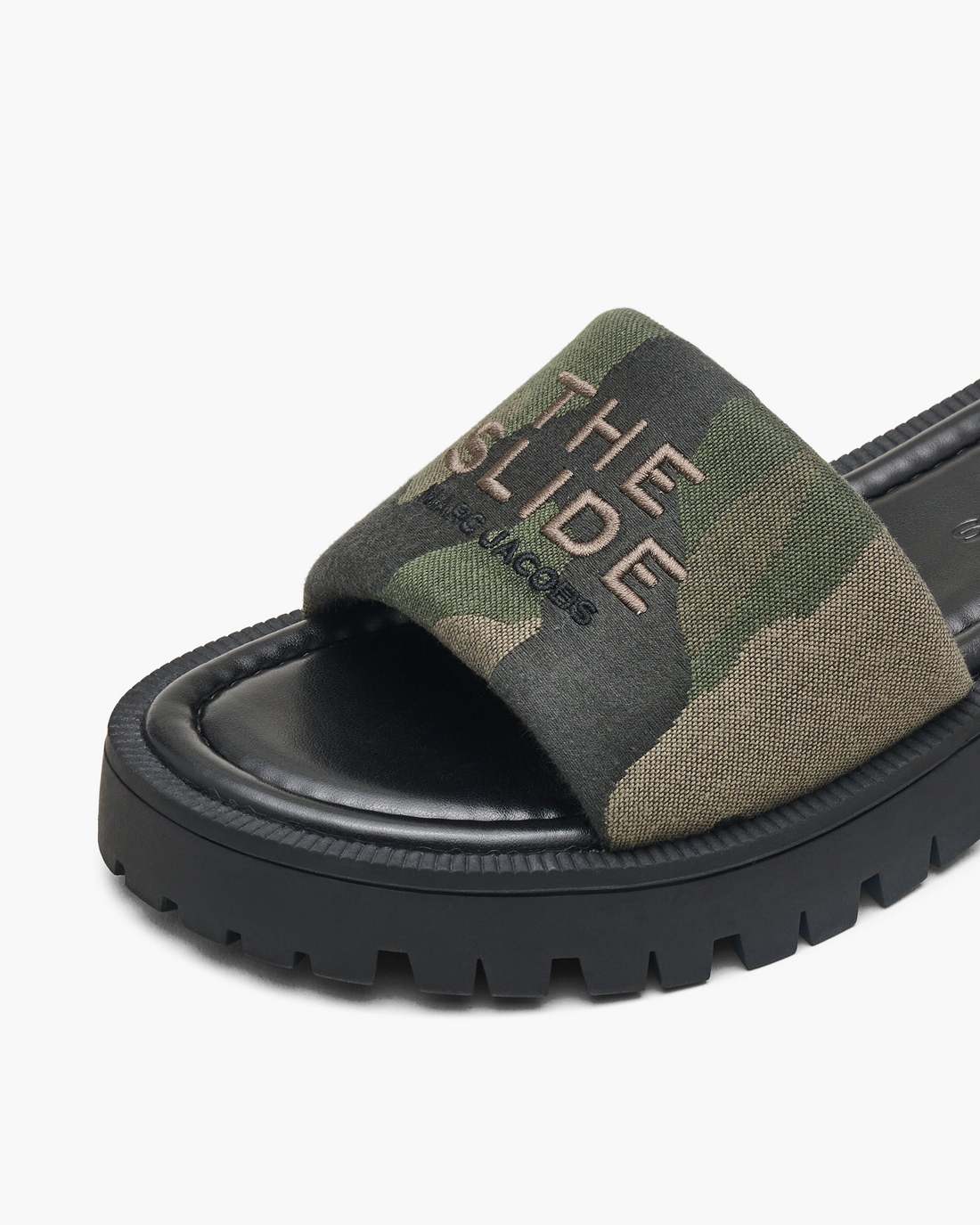 The Camo Jacquard Lug Sole Slide Camo Multi - Marc Jacobs Featured
