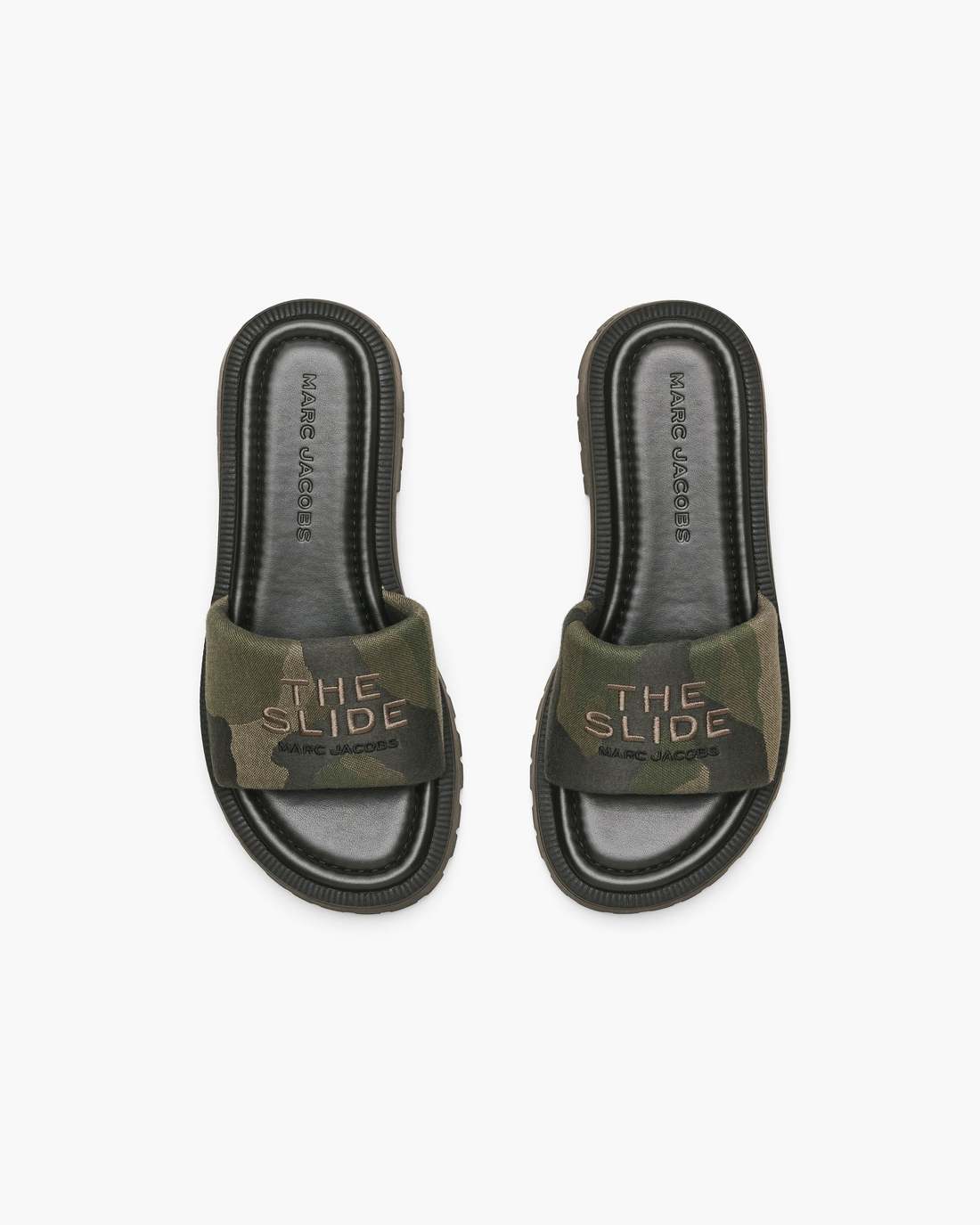 The Camo Jacquard Lug Sole Slide Camo Multi - Marc Jacobs Featured
