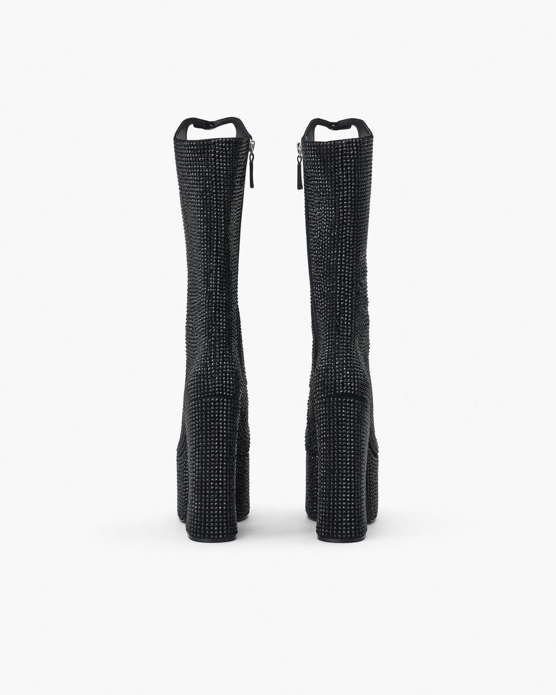 The Rhinestone Kiki Knee-High Boot Black/Black - Marc Jacobs Trending