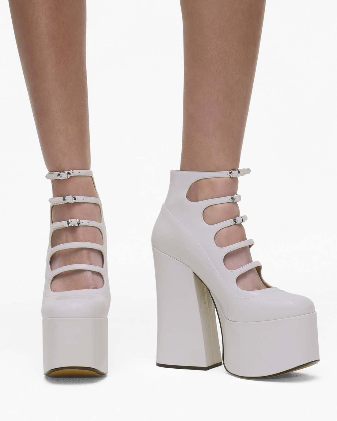 The Patent Leather Kiki Ankle Boot White - Marc Jacobs Recommended