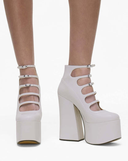 The Patent Leather Kiki Ankle Boot White - Marc Jacobs Recommended