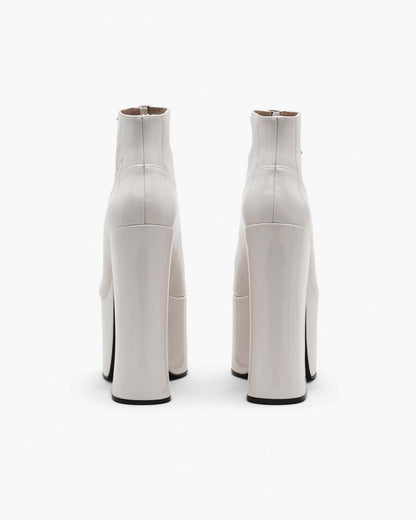 The Patent Leather Kiki Ankle Boot White - Marc Jacobs Recommended