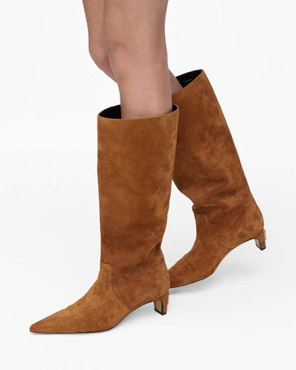 The Suede Mel Boot Copper - Marc Jacobs Signature