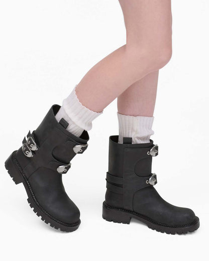 The Kiki Moto  Boot Black - Marc Jacobs Premium