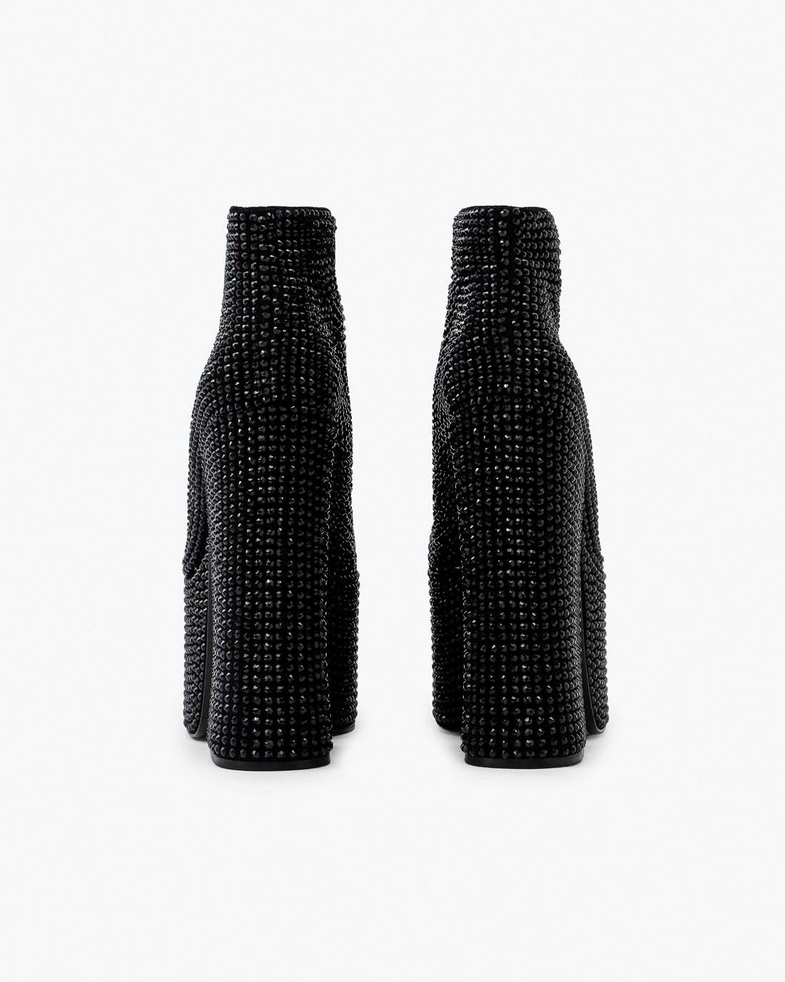 The Rhinestone Kiki Ankle Boot Black/Black - Marc Jacobs Featured