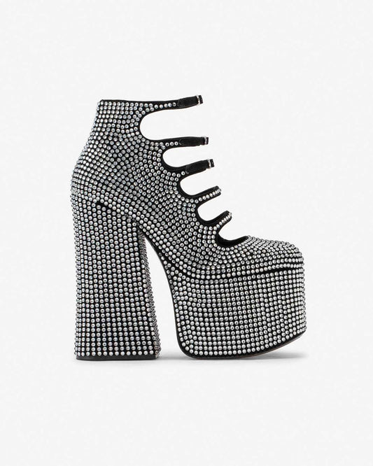 The Rhinestone Kiki Ankle Boot Black/Crystal - Marc Jacobs Popular
