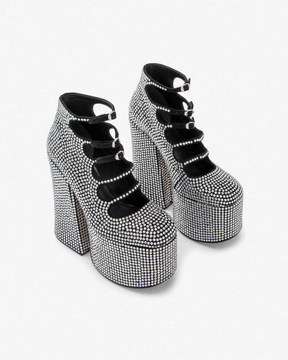 The Rhinestone Kiki Ankle Boot Black/Crystal - Marc Jacobs Popular