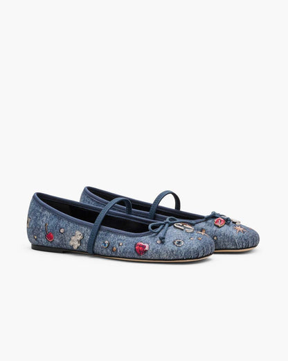 The Trinket Charm Sabrina Ballerina Medium Wash Multi - Marc Jacobs Best Seller