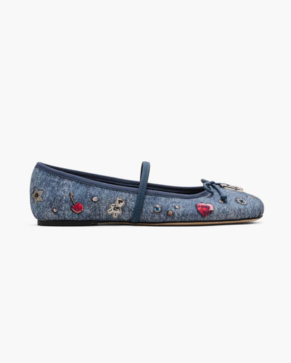The Trinket Charm Sabrina Ballerina Medium Wash Multi - Marc Jacobs Best Seller