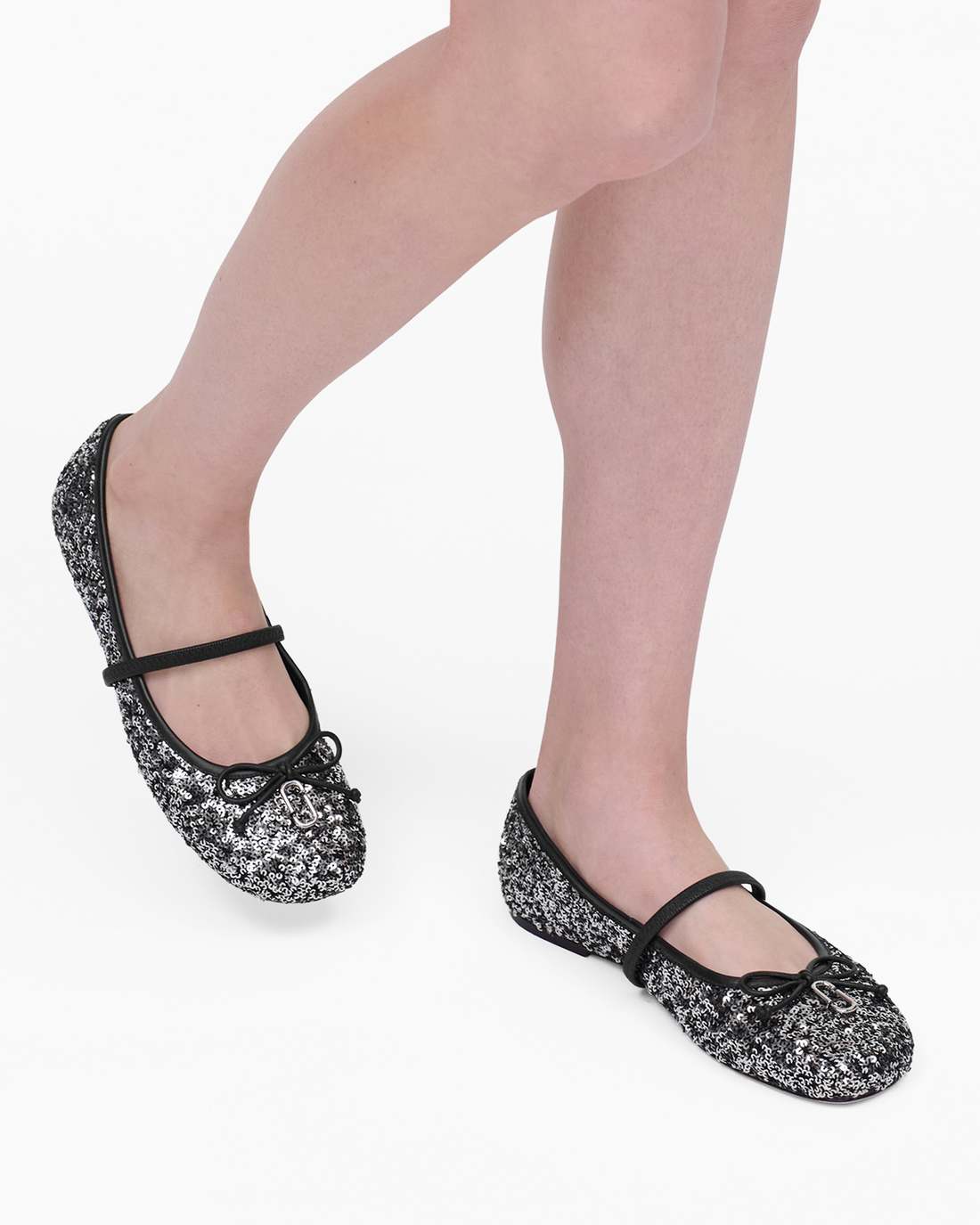 The Sequin Sabrina Ballerina Silver - Marc Jacobs Recommended