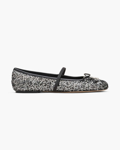 The Sequin Sabrina Ballerina Silver - Marc Jacobs Recommended
