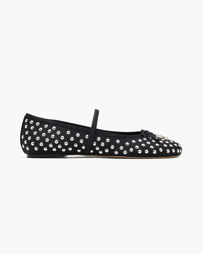 The Studded Sabrina Ballerina Black Multi - Marc Jacobs Signature