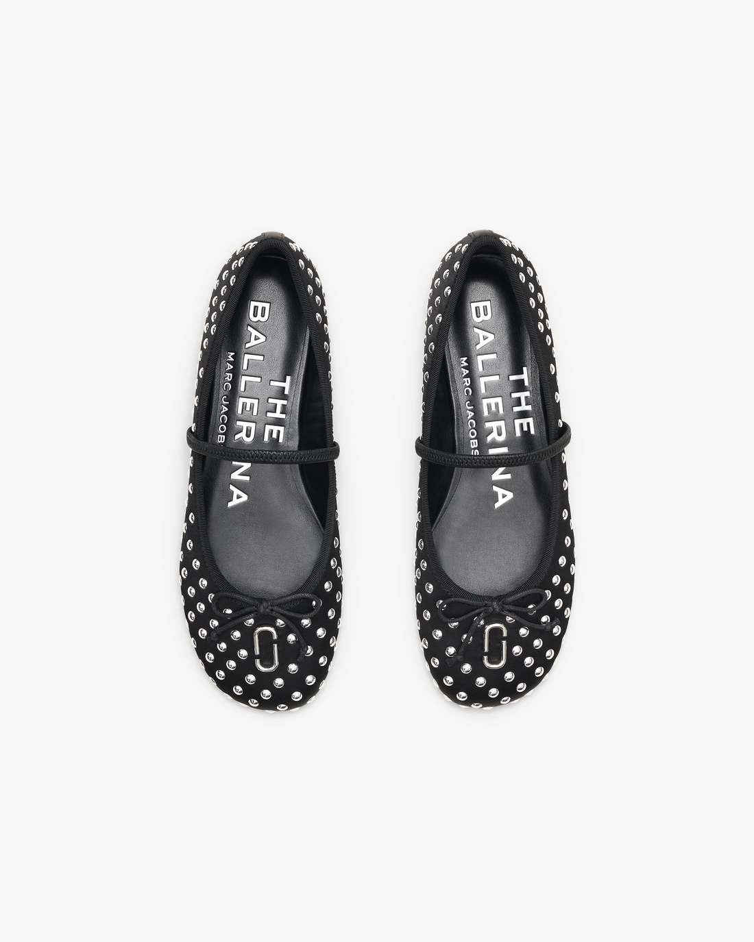 The Studded Sabrina Ballerina Black Multi - Marc Jacobs Signature