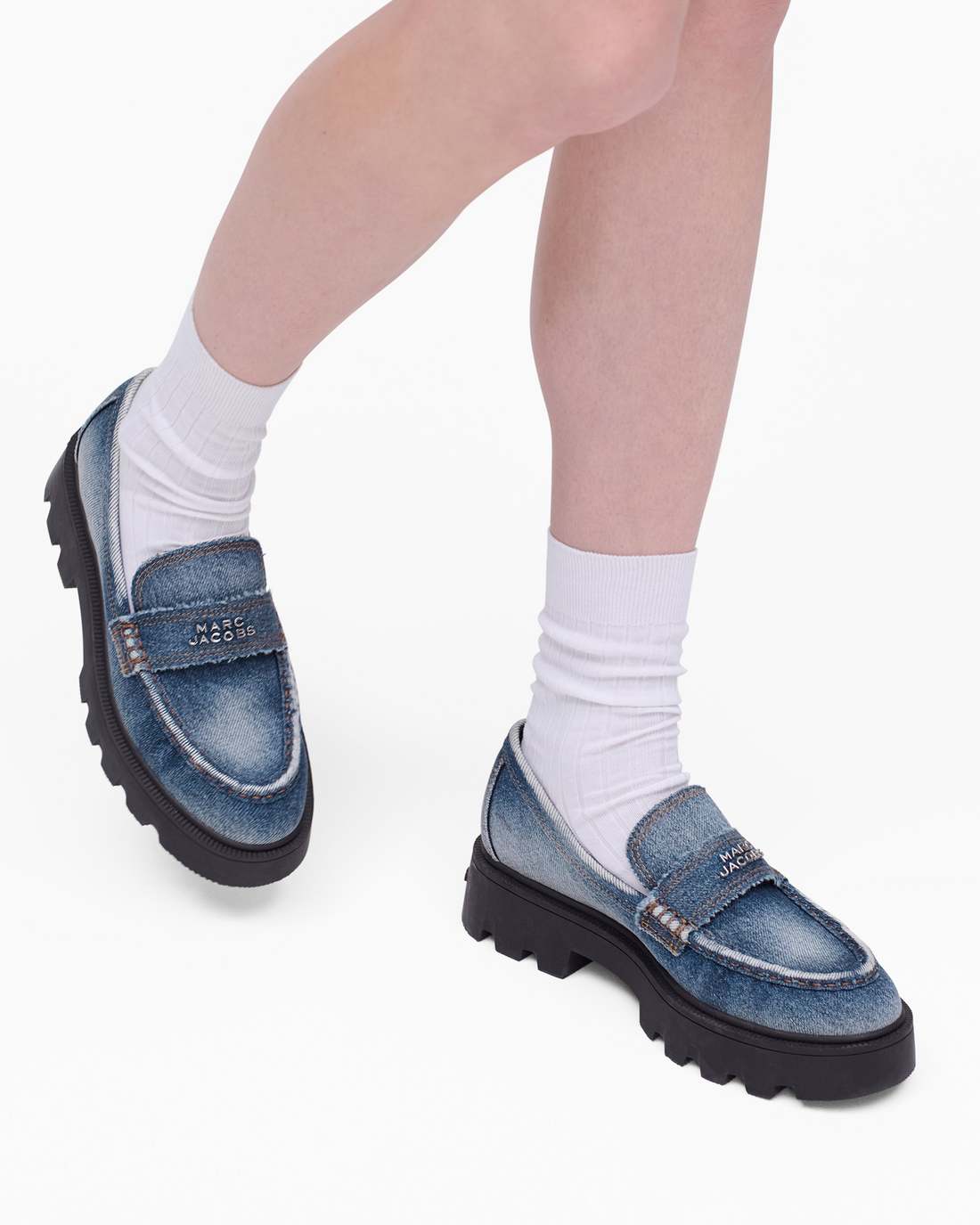 The Faded Denim Frankie Loafer Faded Vintage Indigo - Marc Jacobs Featured