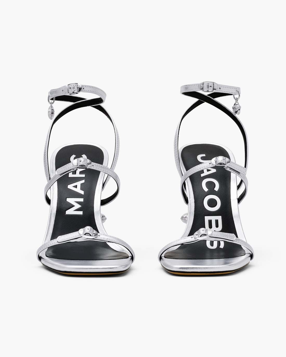 The Metallic Leather Daisy Heel Silver - Marc Jacobs New