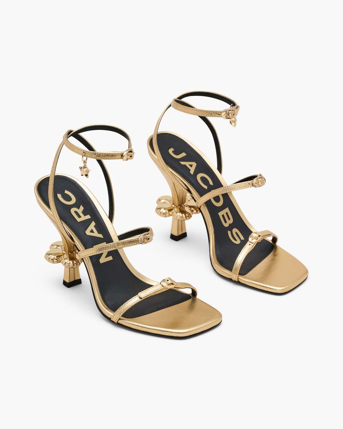 The Metallic Leather Daisy Heel Gold - Marc Jacobs Popular