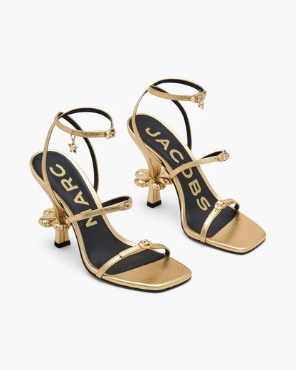 The Metallic Leather Daisy Heel Gold - Marc Jacobs Popular
