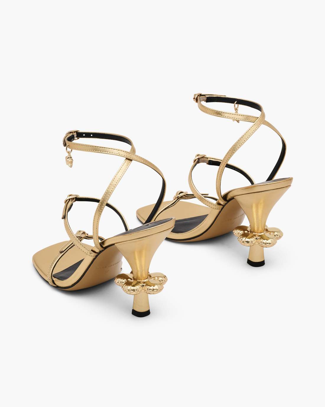 The Metallic Leather Daisy Heel Gold - Marc Jacobs Popular