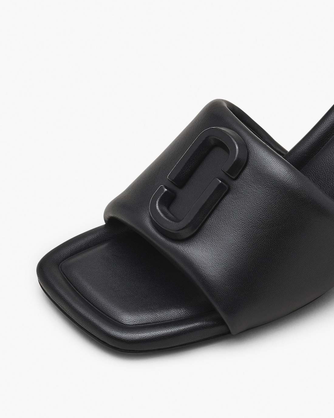 The Leather J Marc Heeled Sandal Black - Marc Jacobs Exclusive