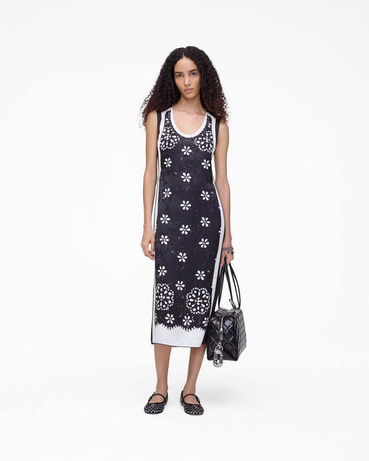 Trompe L'Oeil Eyelet Dress Black/White - Marc Jacobs New