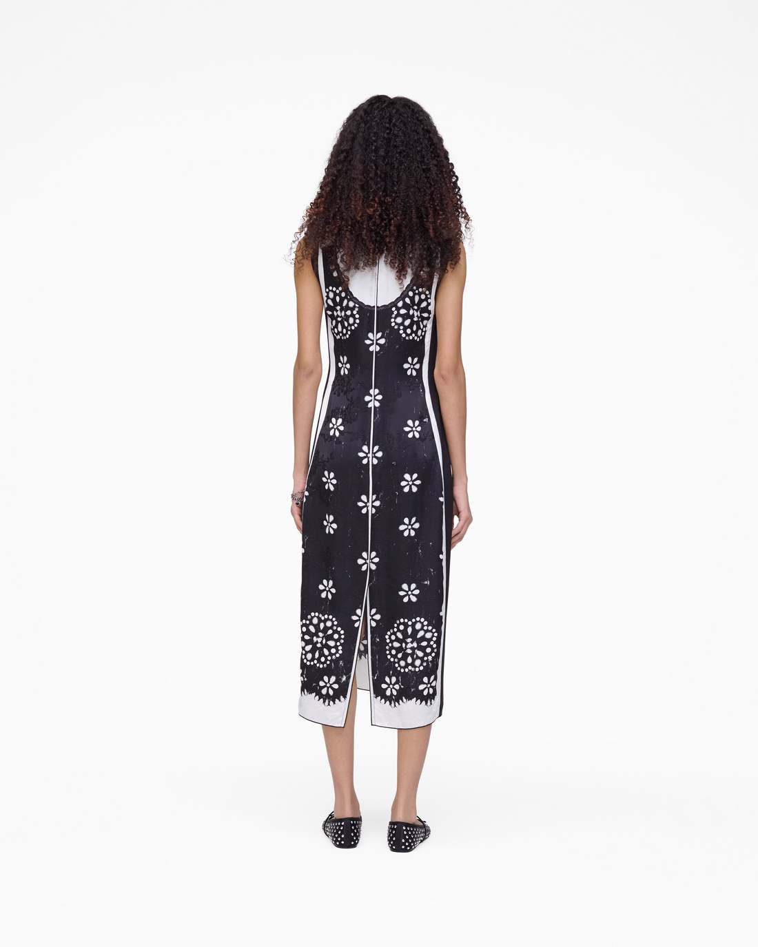 Trompe L'Oeil Eyelet Dress Black/White - Marc Jacobs New