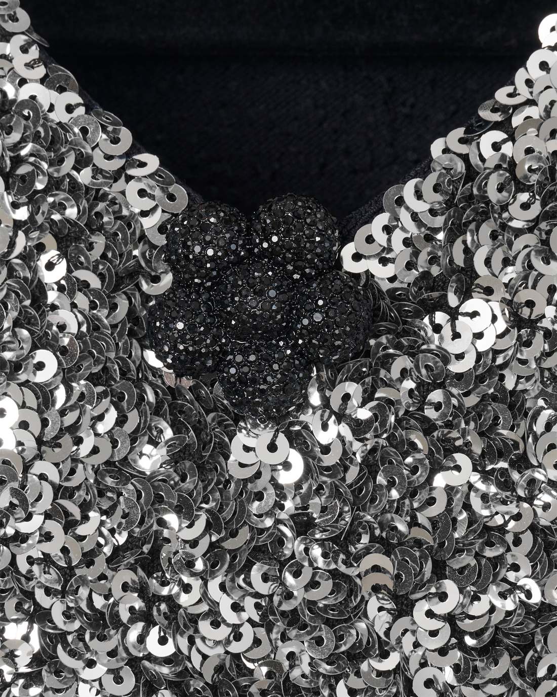 Sequin V-Neck Knit Dress Silver - Marc Jacobs Popular