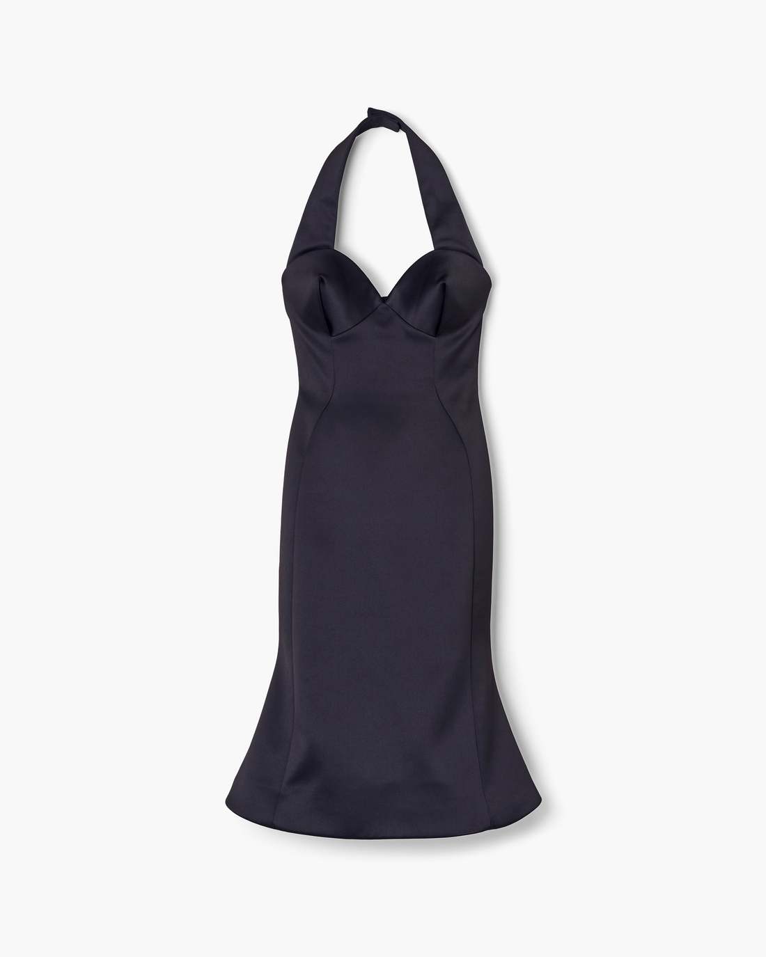 Sculpted Satin Halter Dress Black - Marc Jacobs Exclusive