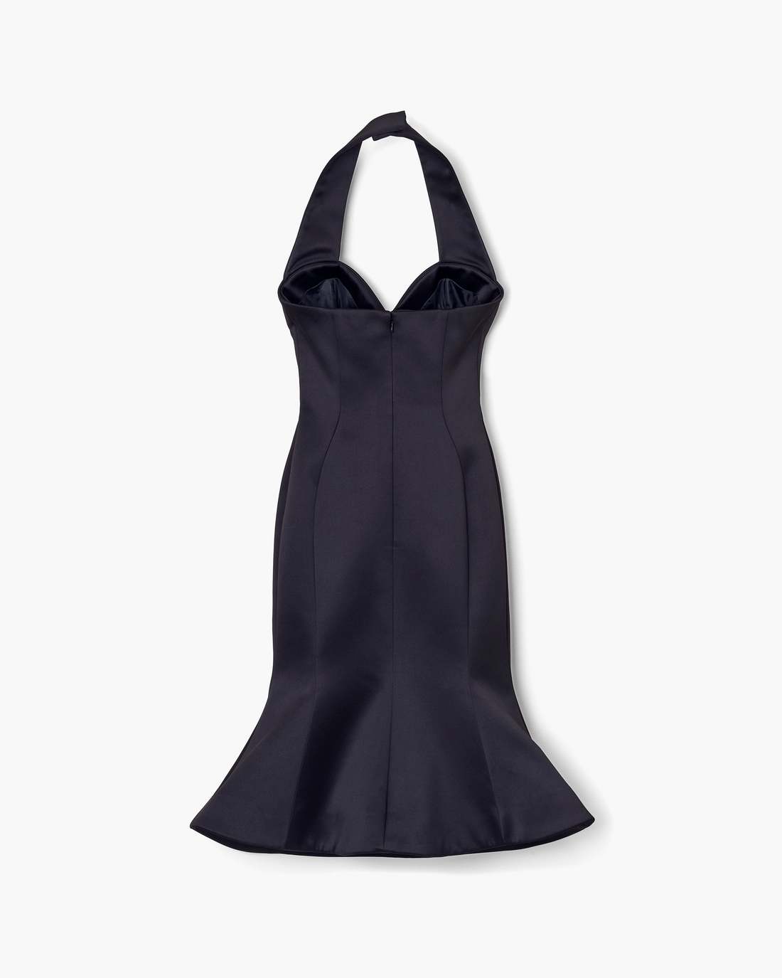 Sculpted Satin Halter Dress Black - Marc Jacobs Exclusive